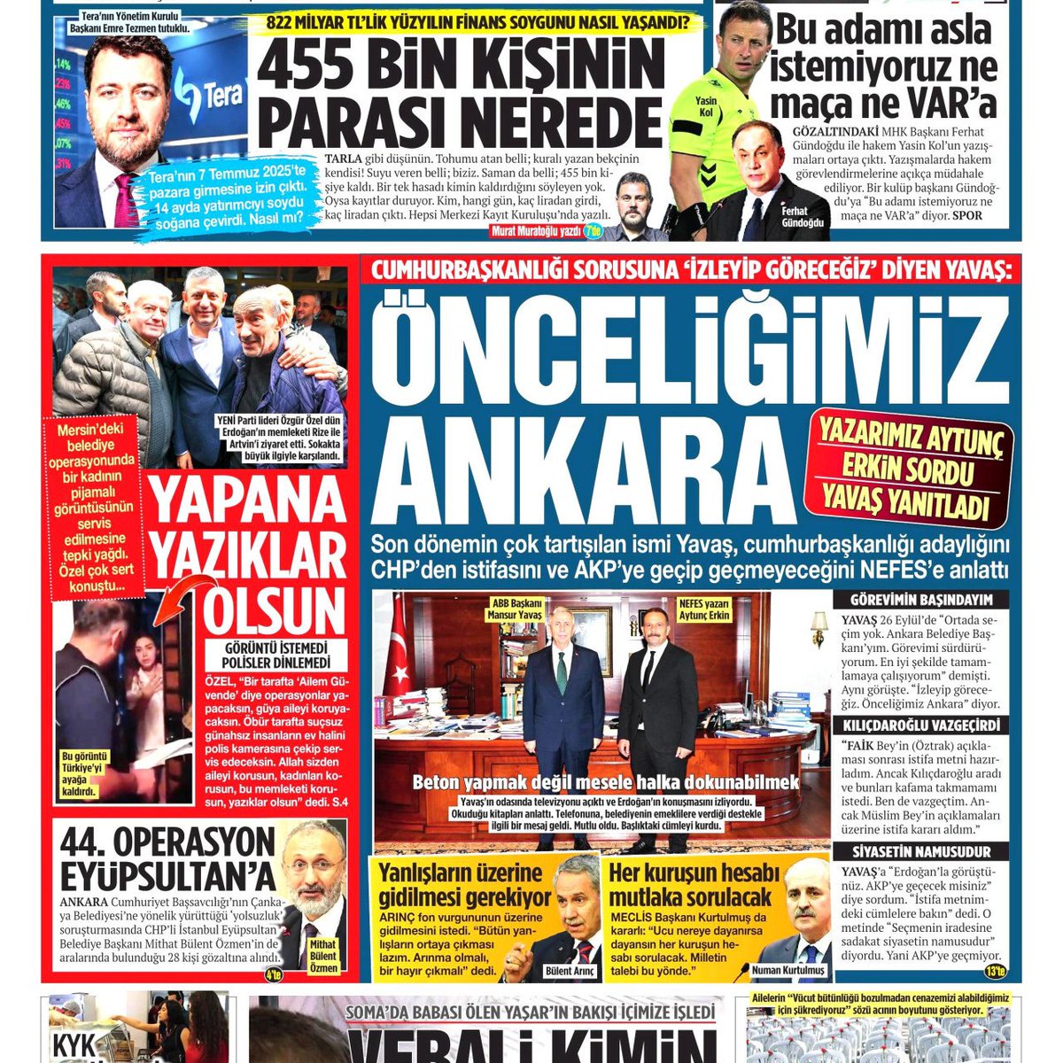 KHaluk22002's tweet photo. 03 Ekim 2026 Cumartesi Nefes Gazetesi https://t.co/Q8ol0KAtrw