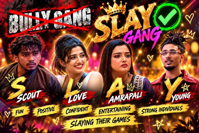 ch48371's tweet photo. #yungdsa #scoutop #lovegill #amrapalidubey
#biggboss20
SLAY GANG!! https://t.co/SfaOj6fsot