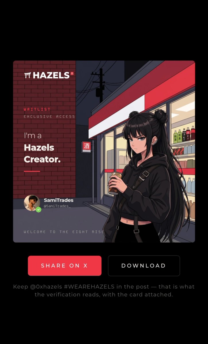 SamiTrades_'s tweet photo. 🎁 HAZELS — CREATOR OPPORTUNITY

💰 Reward Pool: $7,500 USDT*
🏆 Creator Slots: Top 100*
💰 Entry: Waitlist

If you're already creating NFT/Web3 content, @0xhazels could be worth watching.

The platform is building creator campaigns around:
→ Content quality
→ Originality
→ Authentic engagement
→ Community contribution

📌 Join the waitlist:
https://t.co/aiHRbEXdnu

Start early. Create consistently. Let the work speak.

*Campaign reward details are subject to the official campaign brief. DYOR.