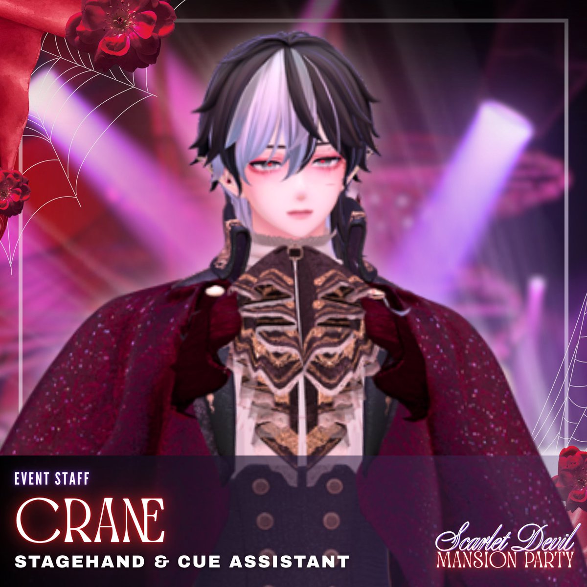 crane_vt's tweet photo. 🦇 Scarlet Devil Mansion Party 26 🎃
Time: Oct 22nd, 08:00pm (PDT) | 11:00pm (EST)
This 鶴 will be 恩返し, guiding performers and enforcing the law this #Halloween! 🪶🧵
Come spooky or else:👿
#VRChat #東方Project #SDMP_VR https://t.co/tPIklxTTb5