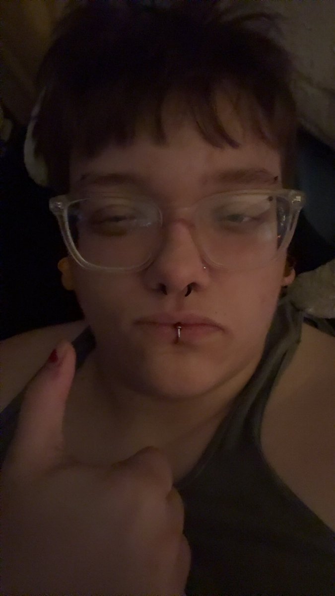 ruffwaterss's tweet photo. oh and i lost my gauges in the woods sooo theres marker caps in my ears! (im stoned now) https://t.co/IGYGyEs2eu