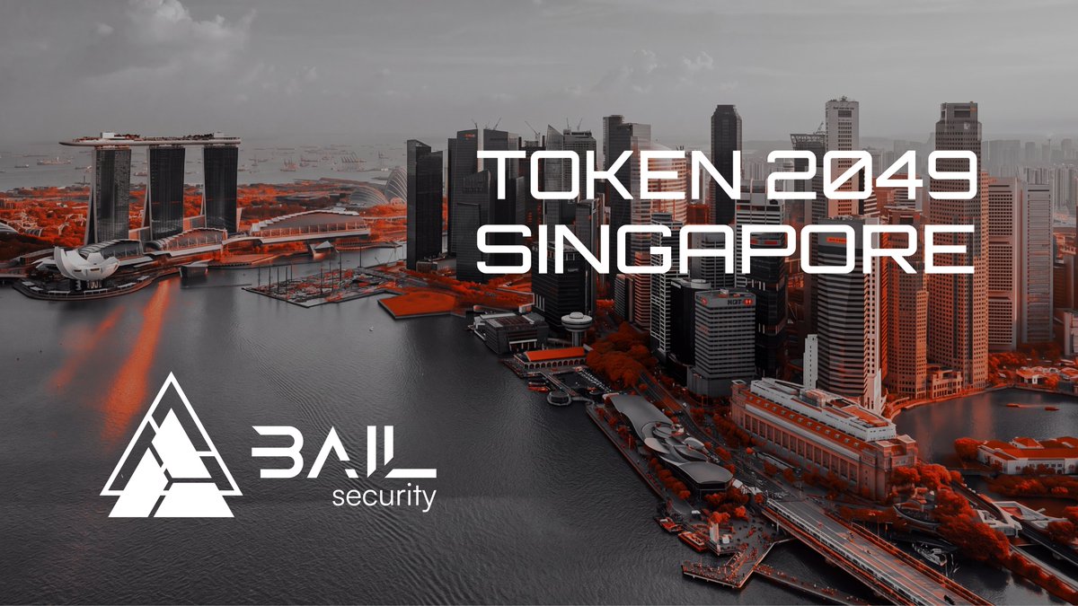 bailsecurity's tweet photo. We are at @token2049 in Singapore, let’s meet 🤝.

Reach out if you want to meet us in person, talk security, and understand how Web3 security really works.

Feel free to DM us here or on Telegram:

https://t.co/JybjI8ZDzF https://t.co/fv9F7XeZxR