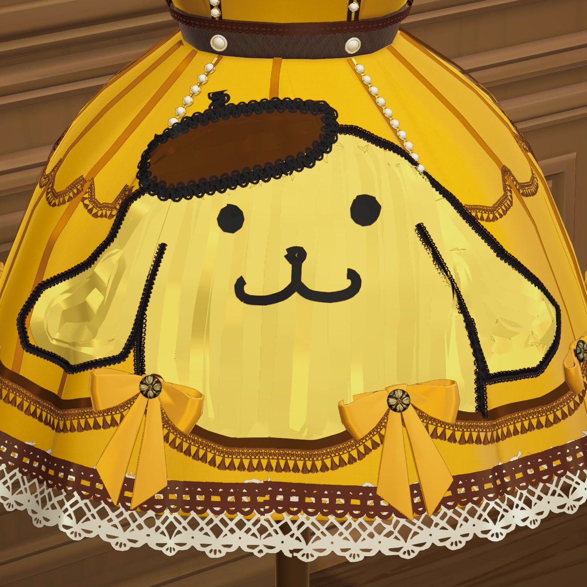 meowchandayo's tweet photo. Pom purin dress with butthole included! https://t.co/1WxDrEgZhd