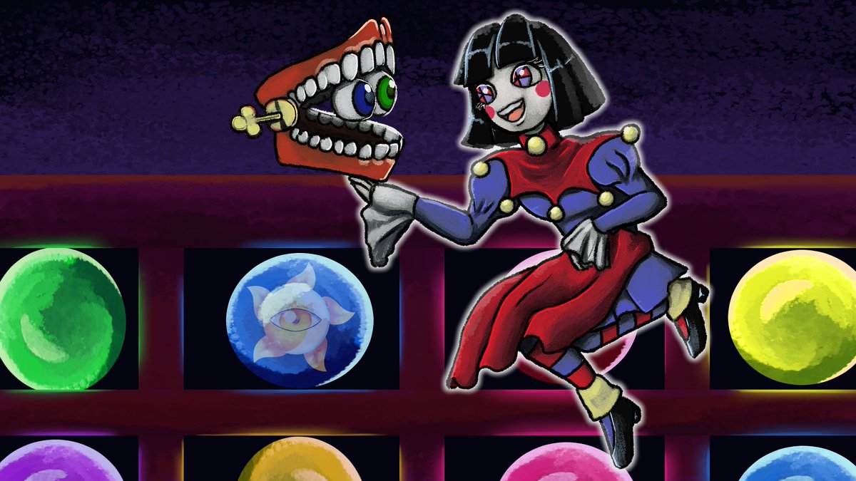 Creepydark98's tweet photo. Día 2, le toca mi ship favorito y que mejor manera que hacer referencia a Soy Frankelda #Cainetober #Cainetober2026 #tadc #theamazingdigitalcircus #caine #cainefanart #showtime #pomni #PomniFanart #soyfrankelda https://t.co/M5qE3iCusV