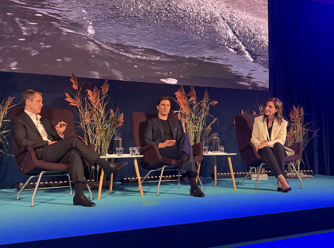 justinhotard's tweet photo. Europe's security architecture is evolving. Technology is the driving force and sovereignty requires competitiveness. These were key themes at yesterday’s @HelSecForum where I shared the stage with @iceye_global’s @rmodrzewski and @KirsiHeikel from @business. As physical AI and autonomous systems reshape defense, it’s clear that strengthening security requires sovereign connectivity. #DefenseTech #Connectivity
