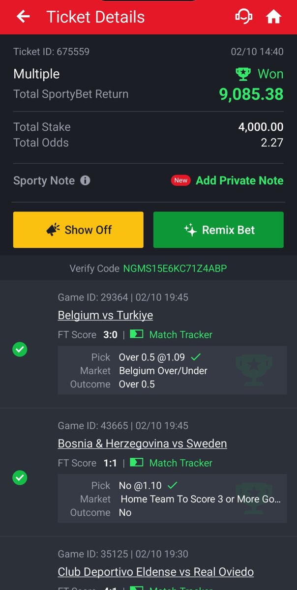 WasTooLow's tweet photo. Yesterday's 2 odds on sporty BOOM

Stay tuned for today. https://t.co/VFwfuVLCZ2