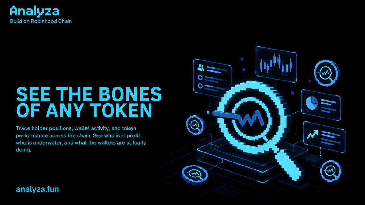 Analyza_Fun's tweet photo. Deep dive into any token. 
Uncover holder positions, wallet activity, and key performance metrics on-chain. 
Build smarter with data. https://t.co/kCCoigauUx