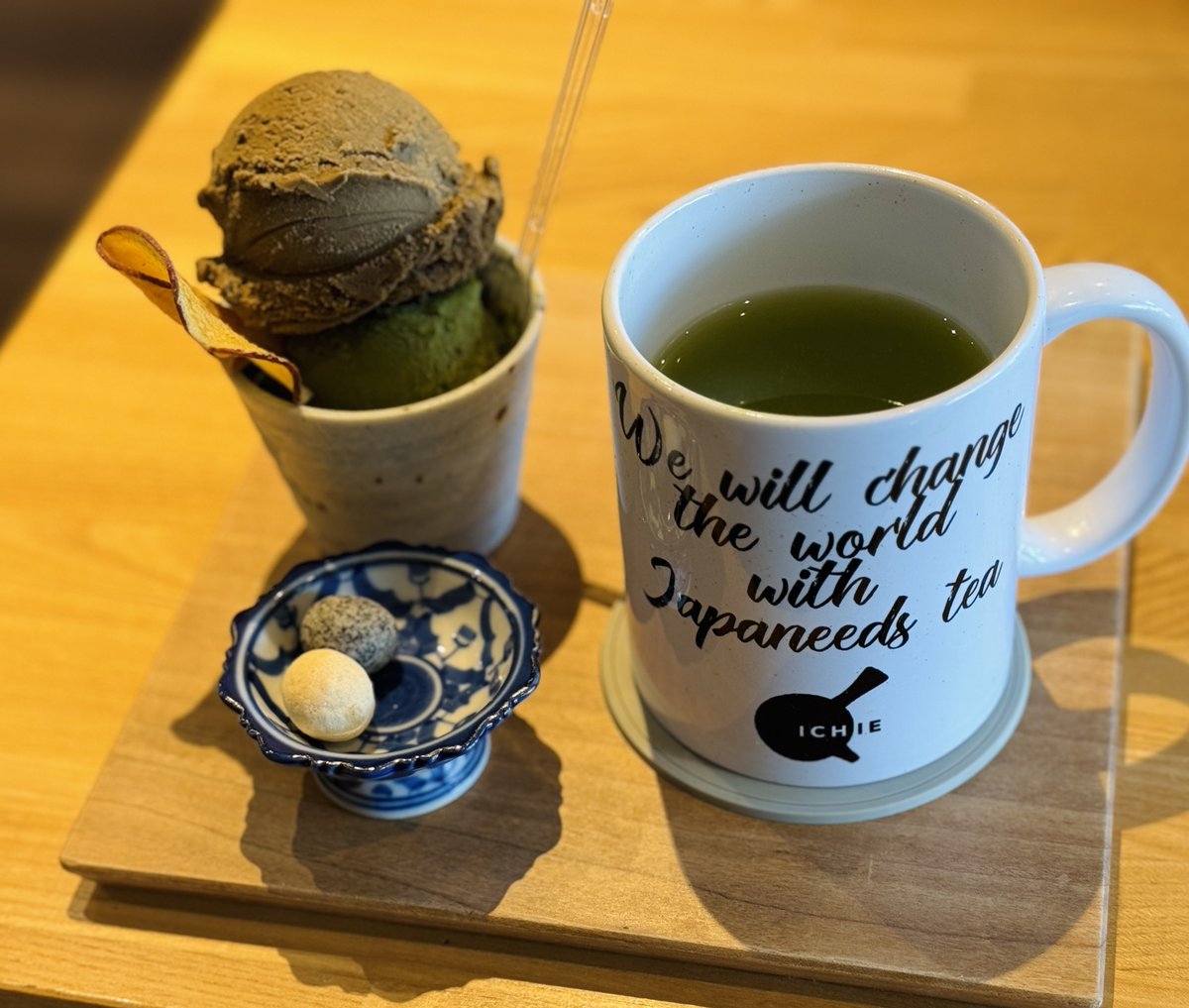 KkParticle's tweet photo. 日本茶専門店でひと休み🍵 https://t.co/BOrQeDl4oH