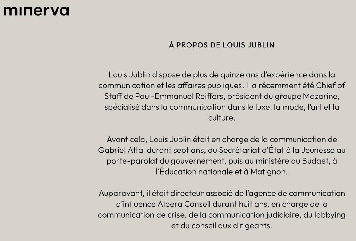 BilongoCarlos's tweet photo. Renouveau lycéen = Renaissance ?
Le président du conseil d’administration qui passe partout à la tv à un job étudiant dans le cabinet conseil Minevar de Louis Jublin conseiller historique de Gabriel Attal.
Quand Nathanaël Combary a répondu : « Non » à la question faut-il supprimer #Parcoursup ? j’ai tout compris !