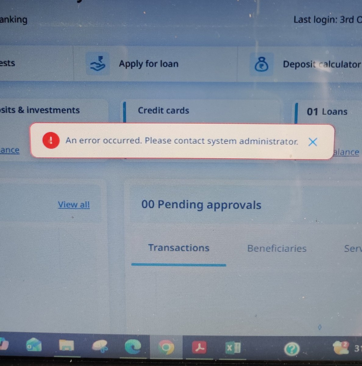 PickleMeNot1's tweet photo. @IOBIndia NetBanking on Corporate account isn't functional and Branch Manager hasn't resolved this for a month now. Business if being affected with Client payments pending. 
1. Error upon login
2. Unable to send payments or add beneficiaries https://t.co/BOHoFN7hDC