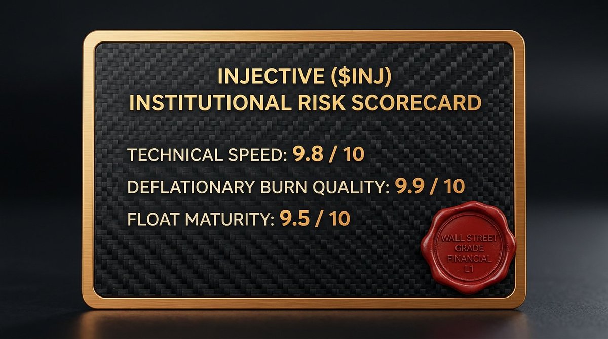 TheStrategistC's tweet photo. 3. The Institutional Risk Scorecard & Verdict 🏆

Why did $INJ outperform 99% of altcoins from the 2022 bear market lows ($1.20 to $52+)?

Because it had the two rarest traits in crypto:
1. High circulating float with zero predatory VC overhang.
2. A transparent, verifiable on-chain supply sink that physically reduces tokens in circulation every 7 days.

The Wall Street Scorecard:
• Technical Architecture: 9.8 / 10 (Sub-second finality, zero MEV)
• Deflationary Supply Mechanics: 9.9 / 10 (Real fee incineration)
• Float Maturity: 9.5 / 10 (93%+ circulating)

The Bear Case to Watch: Heavy ecosystem reliance on Helix DEX for order flow. Long-term outperformance requires continuous expansion into real-world asset (RWA) treasury yields and institutional FX.

Save this breakdown before the next burn auction. 🧠🔥