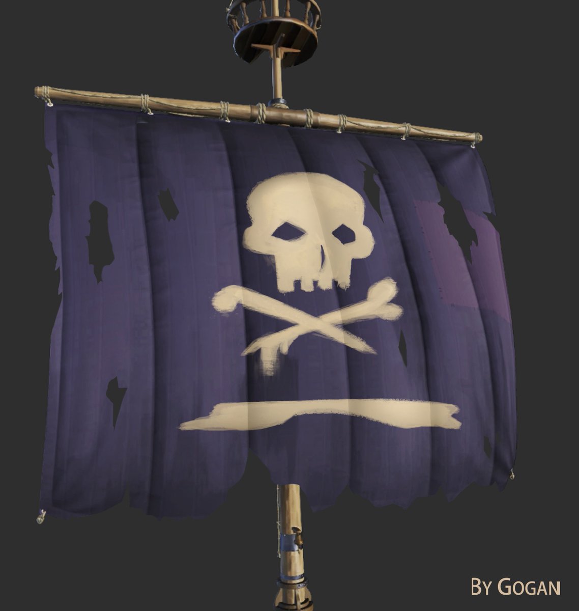 Gogan31358507's tweet photo. My entry #2 for the Sot Sail Design Competition
Sails of the cursed
#SeaOfThieves #SoTSailDesignComp https://t.co/Ql7duLeN41