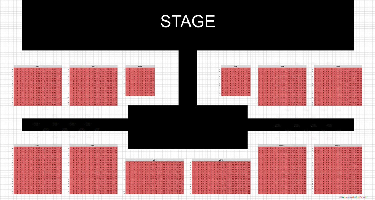 avocadoisfruit's tweet photo. ผังที่นั่ง เฉพาะ VIP ૮ ྀིᴗ͈ . ᴗ͈ ྀིა
#ANNYEONG_BANGKOK https://t.co/bc0BO74R86