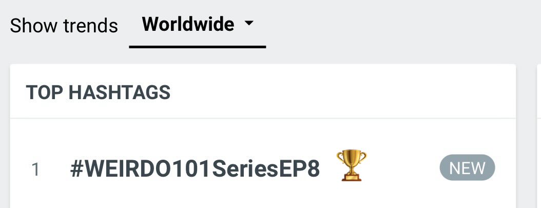 TrendForSeaKeen's tweet photo. 📈Trending Now

🌍 No.1 Worldwide 🎉🎉🎉

SHINING LOVE IN THE HEART

#WEIRDO101SeriesEP8

 ใครยังไม่นอนตื่นมาเจอแชมป์เลยค่ะ 😂 https://t.co/XgxAEFhSSP