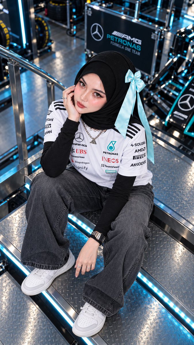 Lababymy's tweet photo. Mercedes energy, adidas attitude. 🩵🏁✨ Serving paddock style with a little race-day edge.

Fast cars, clean fits, main character mood. 🏎️🖤

#MercedesAMGF1 #MercedesAMG #AdidasMotorsport #AdidasStyle #F1Fashion #F1Style #PaddockStyle #MotorsportFashion #RaceDayFit #F1Girl https://t.co/a3KeV0Nup0