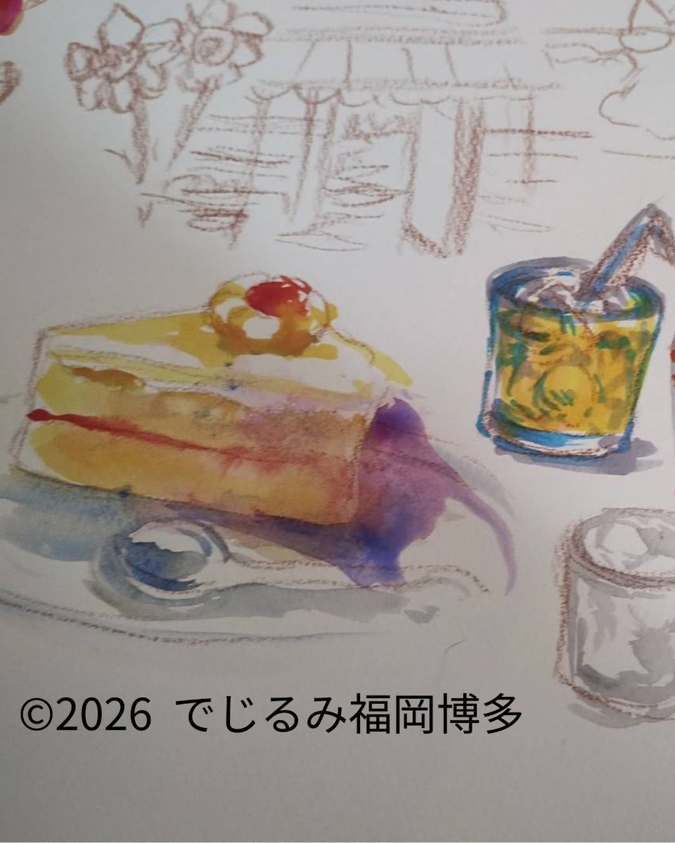 digilumi_fh's tweet photo. 今回は、利用者さんに描いてもらったケーキです😊

見ていると美味しそうですね🎂

少し寒いですが、見てると心が温まりますね☕ https://t.co/Cx7JhxKALi