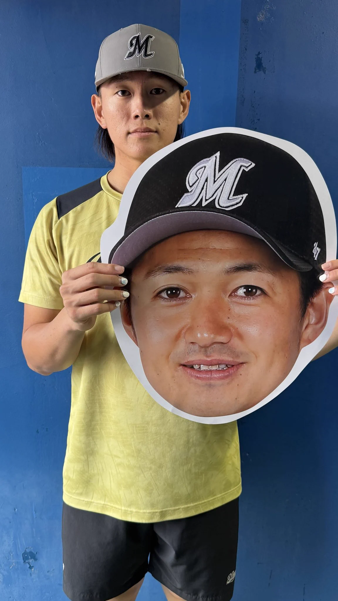 野球 千葉ロッテマリーンズ 山本大斗選手 サイン入りキャップ