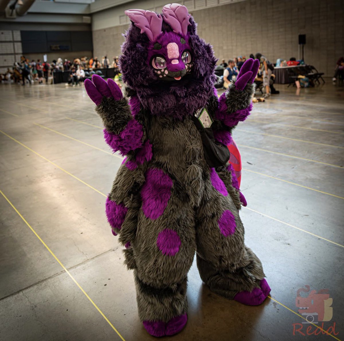 demicore1's tweet photo. i forgot to post this for #FursuitFriday apparently, but have this fluffy purple moth :3

(photo by @/reddi.steadi.go on instagram) https://t.co/sKl5Q6TX8D