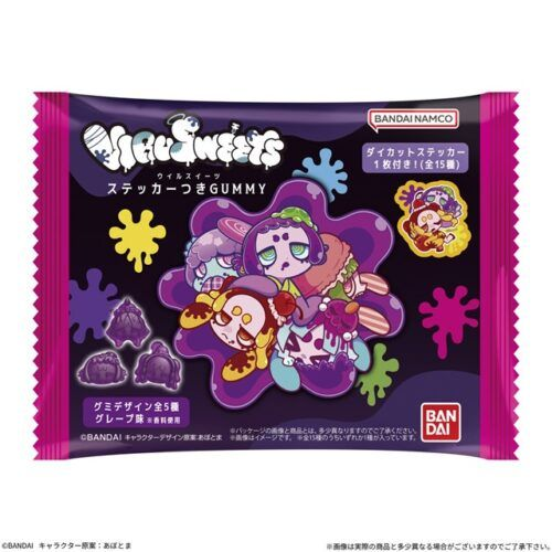 shimapatobu's tweet photo. VIRUSWEETS ステッカーつきGUMMY（ウイルスイーツ）取扱い店はどこ？コンビニは？配列や再販売まとめ！フラゲは？イオン、ローソンも！シールは全15種類！

https://t.co/K3mJZcNcHt

#食玩　#VIRUSWEETS
10月12日（月）より新発売

●ステッカー1枚（全15種）

1．プリン
2．あんみつ
3．マカロン フランボワーズ
4．グレープキャンディ
5．グミ（1）
6．グミ（2）
7．たい焼き つぶあん＆チョコレート
8．クリームソーダ＆レモンティー
9．コーヒーゼリー＆マシュマロ
10．チョコスコーン＆スコーン
11．かしわ餅＆マカロン ピスタチオ＆レモンキャンディ
12．プリン＆グミ
13．あんみつ＆プリン＆マカロン フランボワーズ
14．イチゴプリン＆コーヒーゼリーラテ＆たい焼き カスタード＆さくら餅＆マカロン ピスタチオ＆ミルクティー
15．グミ＆プリン＆あんみつ＆マカロン フランボワーズ＆グレープキャンディ
シークレットやレアはありません。