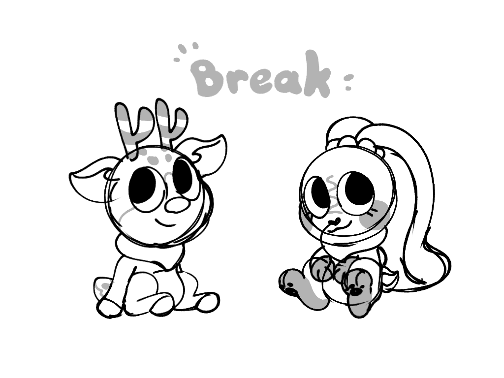 Inkaloo_'s tweet photo. No ref Rudie and Cocoa quick sketch

#dandysworld #dandysworldfanart #Rudie #Cocoa https://t.co/kqaExHiAB6