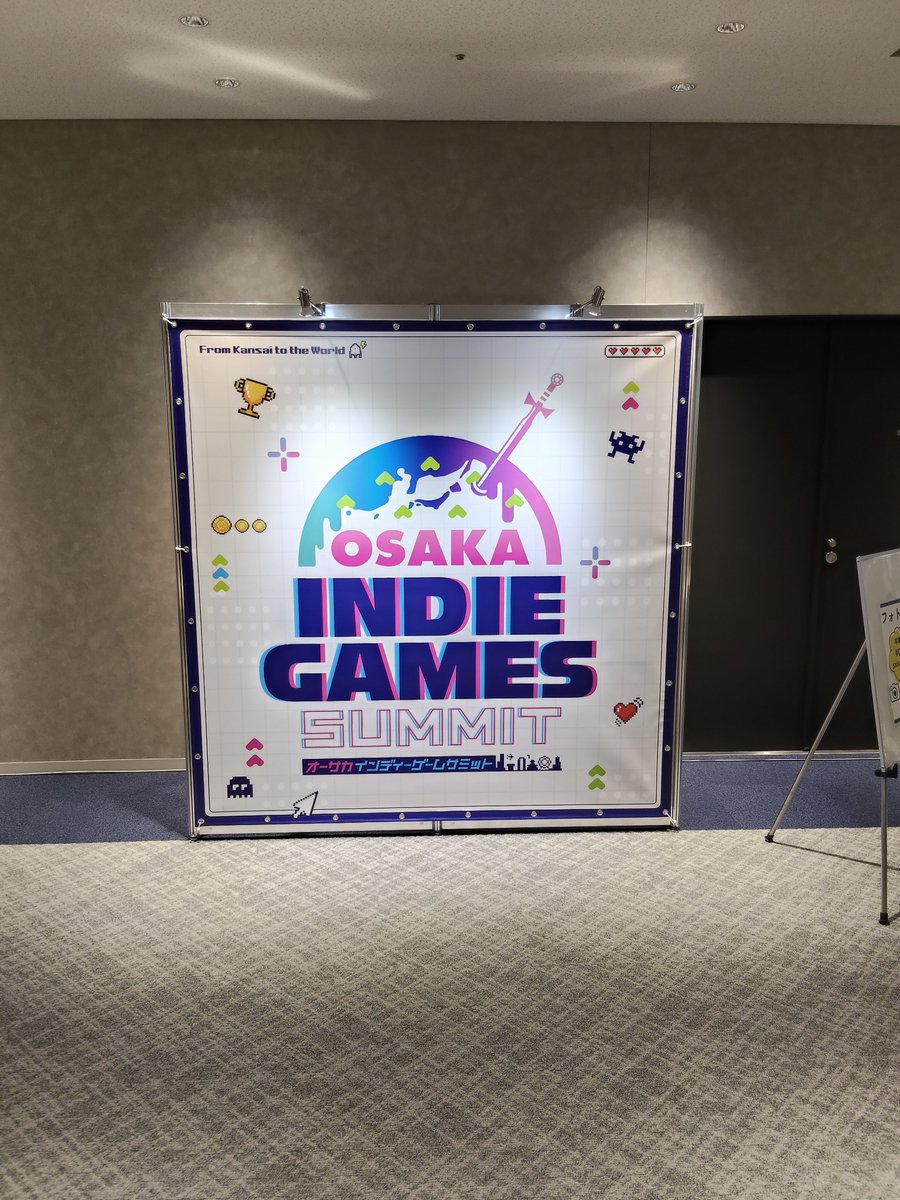 HASO_Lab's tweet photo. 本日（と明日）はOsaka Indie Games Summit 2026にて「ドアライダー」を展示しています
#OIGS2026 https://t.co/2k93cVf4eK
