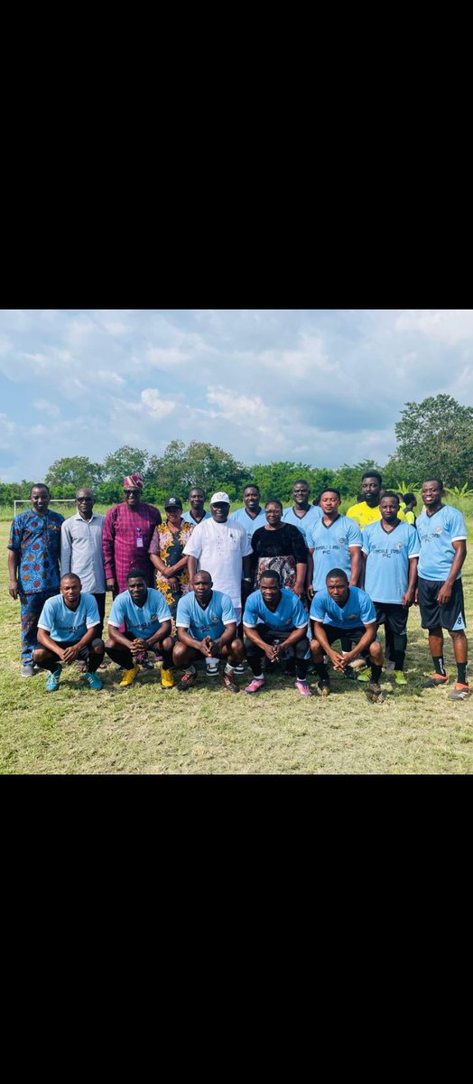 formidablestars's tweet photo. Formidable Stars FC at the novelty match in honour of the outgoing deputy rector, administration, Dr. M.O Akinola https://t.co/vLyhEemTLu