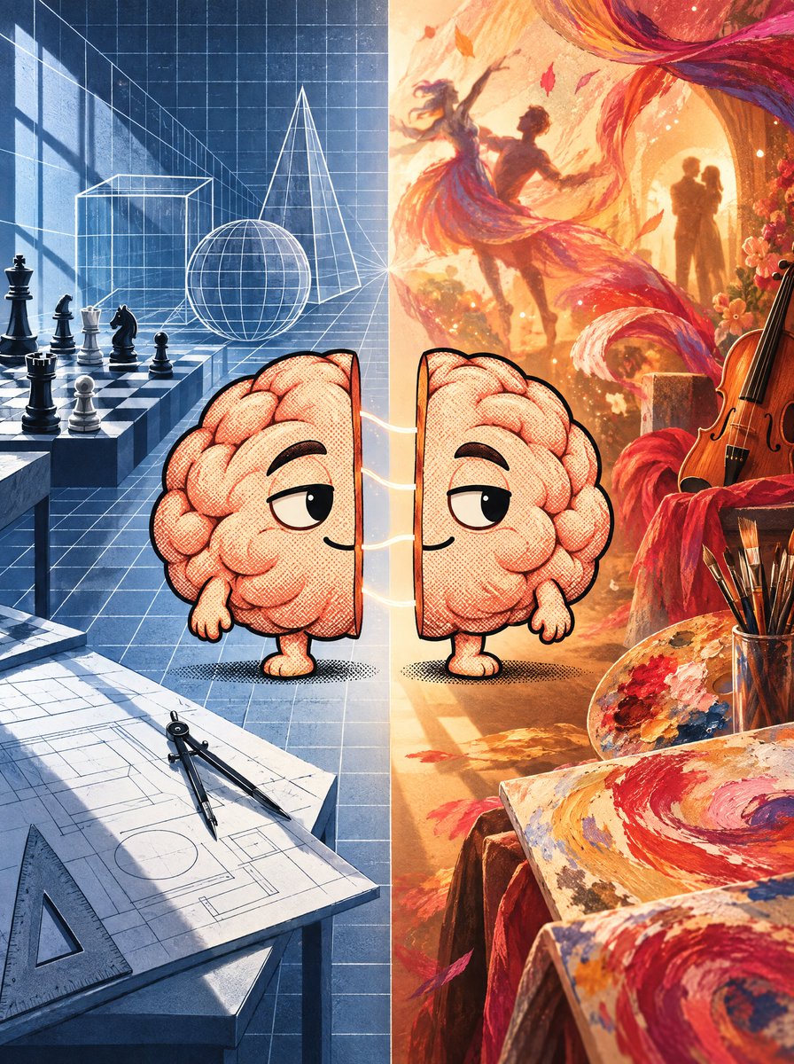 Brainonsoll's tweet photo. Duality of Brain https://t.co/lLT2r2ELyv