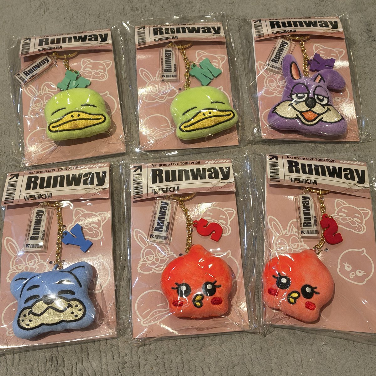 Taraco_kani's tweet photo. Runwayグッズ届いてーん💜💙❤️💚
2個あるのは子供らの分な🐤🪿😘

え、あと🔝４と🍝と山本ときゅーえーグッズは年内に届く？？？
いよいよ置き場所ないで？ https://t.co/m8pHnyPb1u