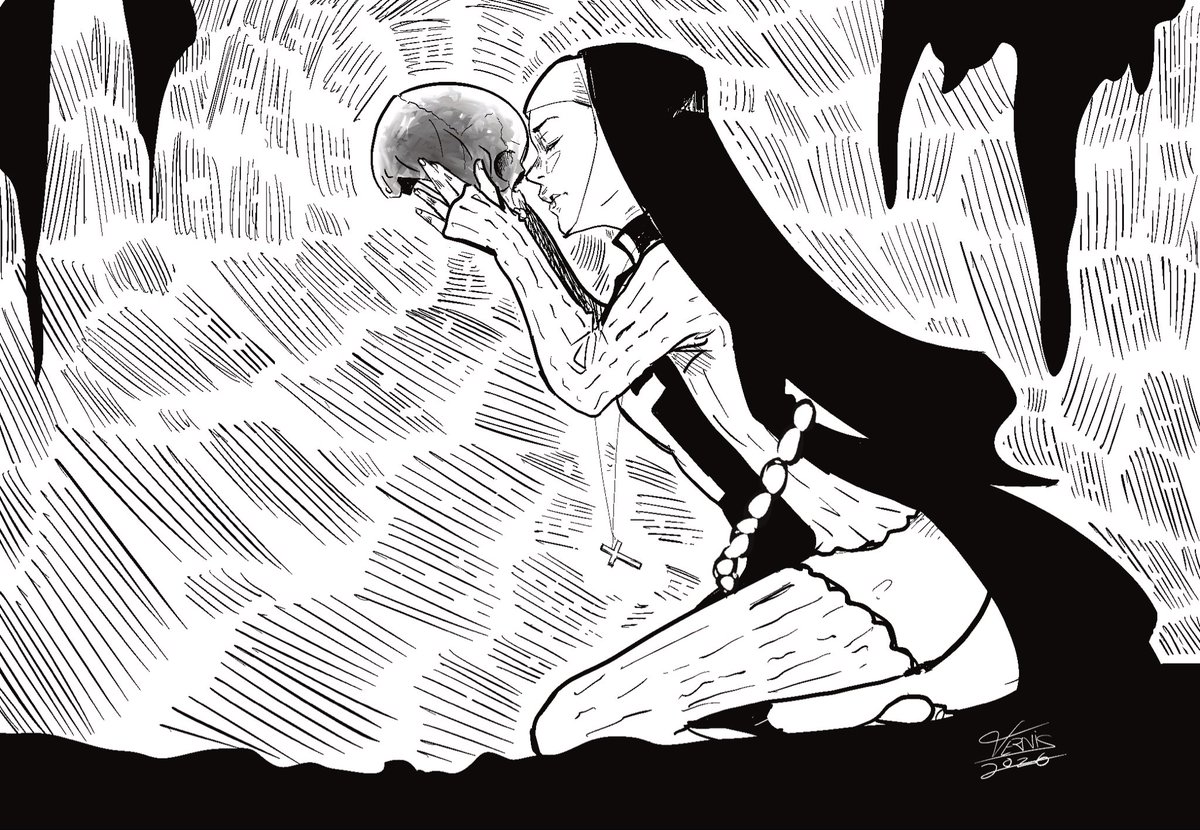 okaocomics's tweet photo. Second day relic of Inktober, having fun and enjoying the challenge #inktober2026 #ink https://t.co/2rTS4vUVet
