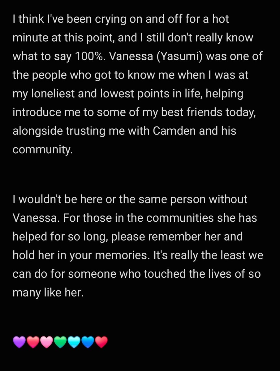 chajiizumaa's tweet photo. Thank you, Vanessa. I love and miss you lots. 💜 https://t.co/vjjrSj5k9c