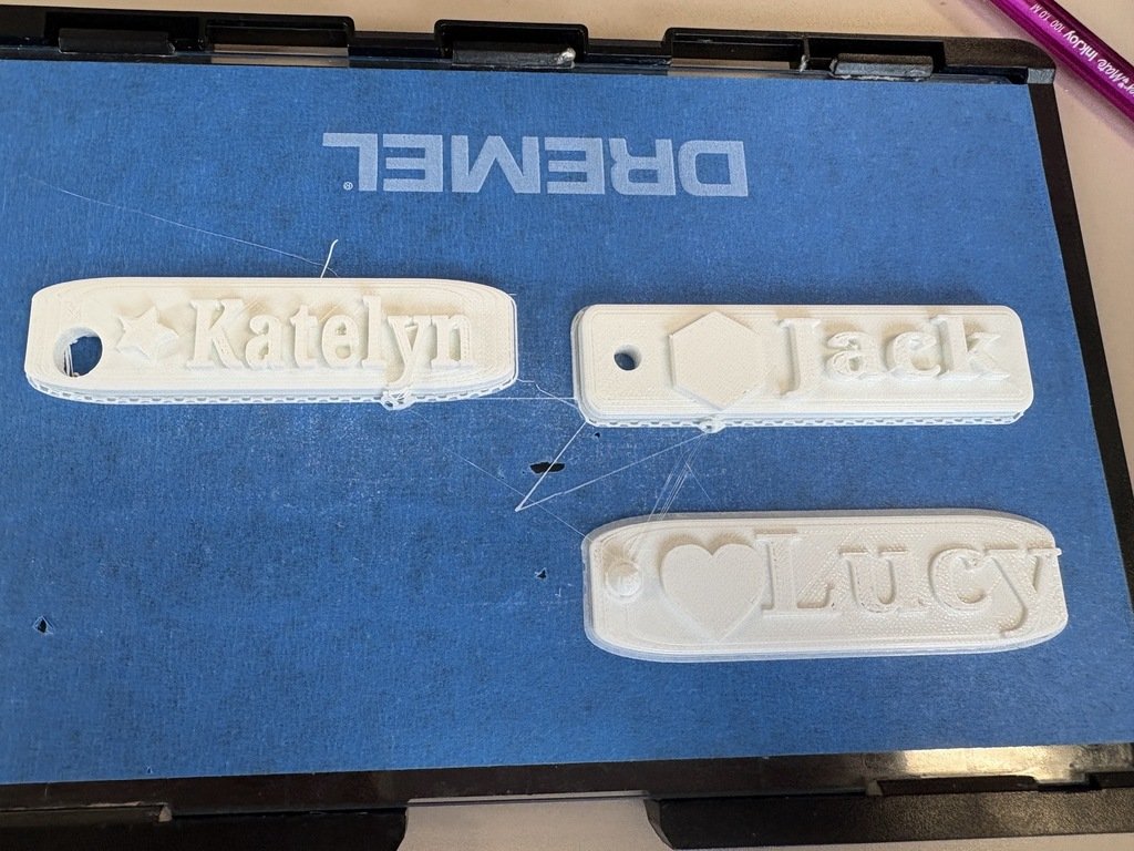 SMSSwormville's tweet photo. In September our 7th graders got in the back to school spirit with a 3D printing project. They made name key chains, and they turned out great!
#grade7 #3dprint #backtoschool #makerspace #smstheplacetobee https://t.co/ZpSeAtPMuL