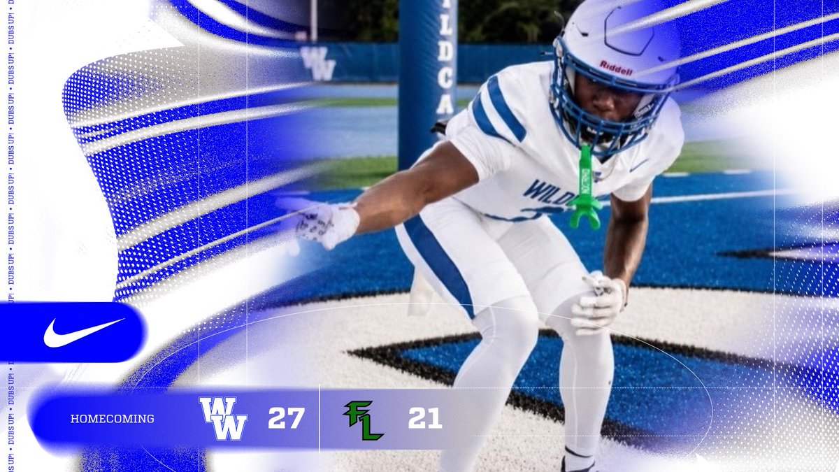 WMHSWildcats's tweet photo. 🎉 What an unforgettable night for our Wildcats on HOMECOMING! A big win against Father Lopez with a score of 27-21! Proud of our team! That’s a DUB!💥 #WildcatsWin #Homecoming https://t.co/n2TlEyH8f0