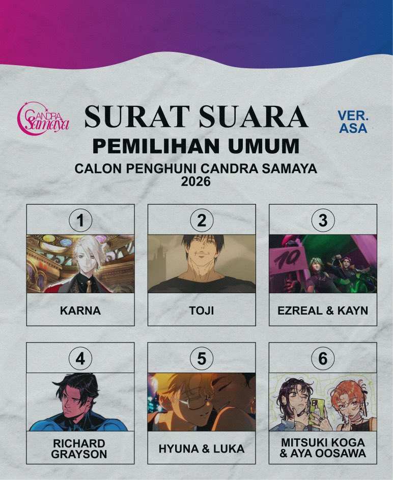 CandraSamaya's tweet photo. Selamat pagi! Berikut WL dari para asmins! \(★ω★)/ https://t.co/yQwoGMDOmc