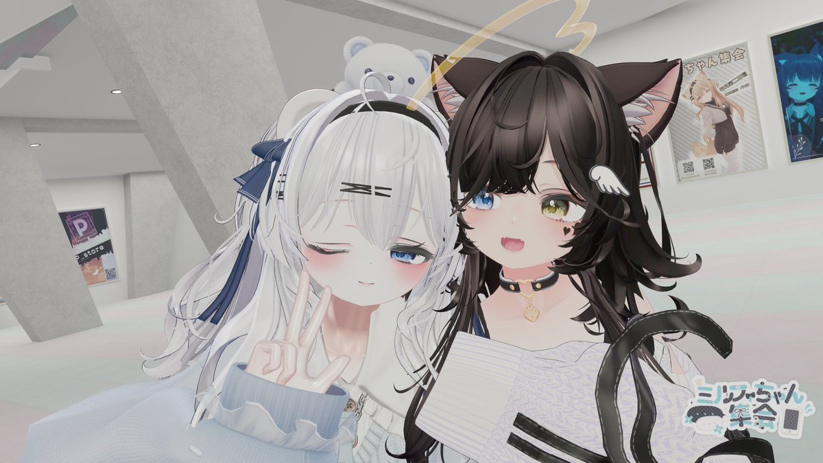 srey_vrc's tweet photo. #ミルフィちゃん集会
ツーショ！ https://t.co/PewXchb7LD