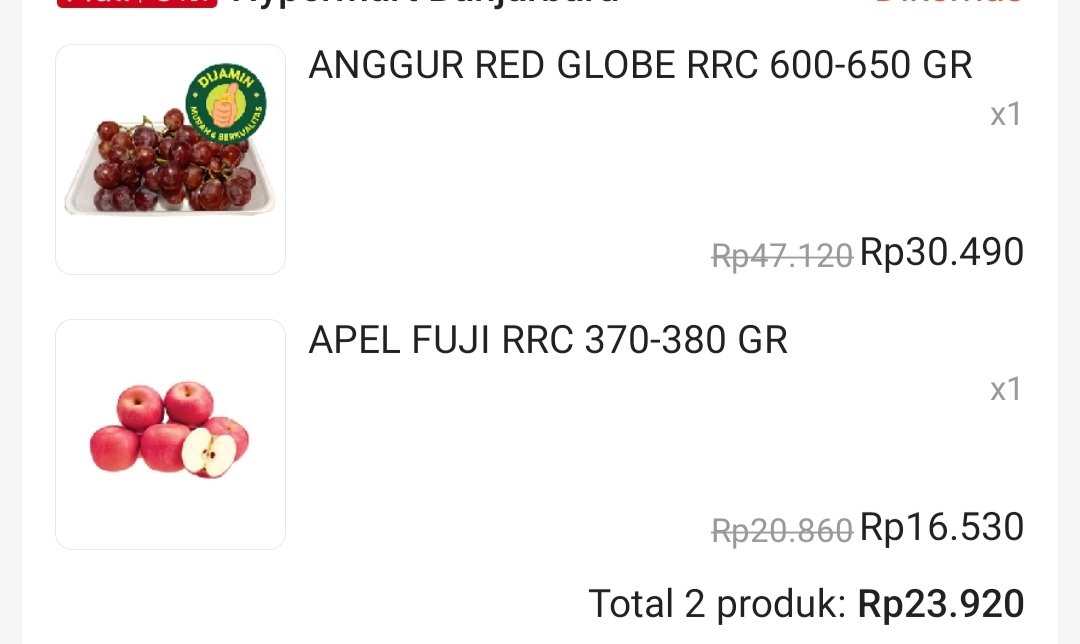 blanche81995's tweet photo. @terang_bln @kimmyexp Di aku tdi segini kak sama sama hypermart https://t.co/PdWdVa5I95