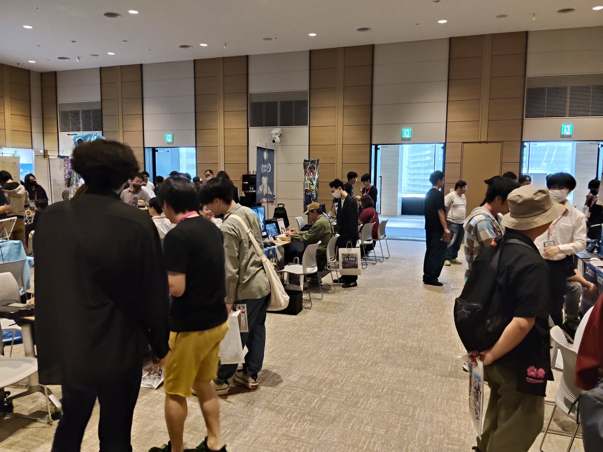 HASO_Lab's tweet photo. 本日（と明日）はOsaka Indie Games Summit 2026にて「ドアライダー」を展示しています
#OIGS2026 https://t.co/2k93cVf4eK