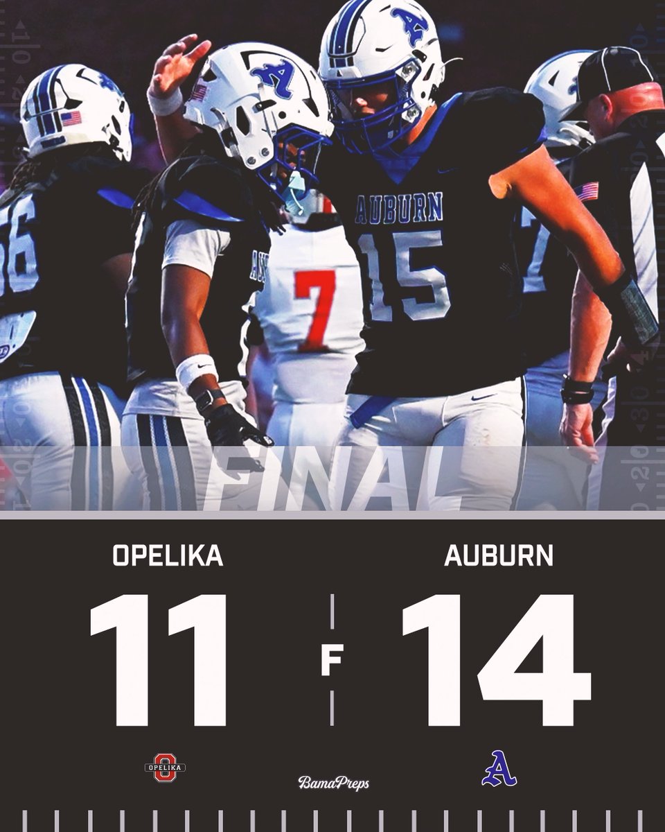 BamaPrepsFB's tweet photo. TIGERS WIN THE 102ND MEETING OF THE RIVALRY! https://t.co/ebB86Jr6Jk