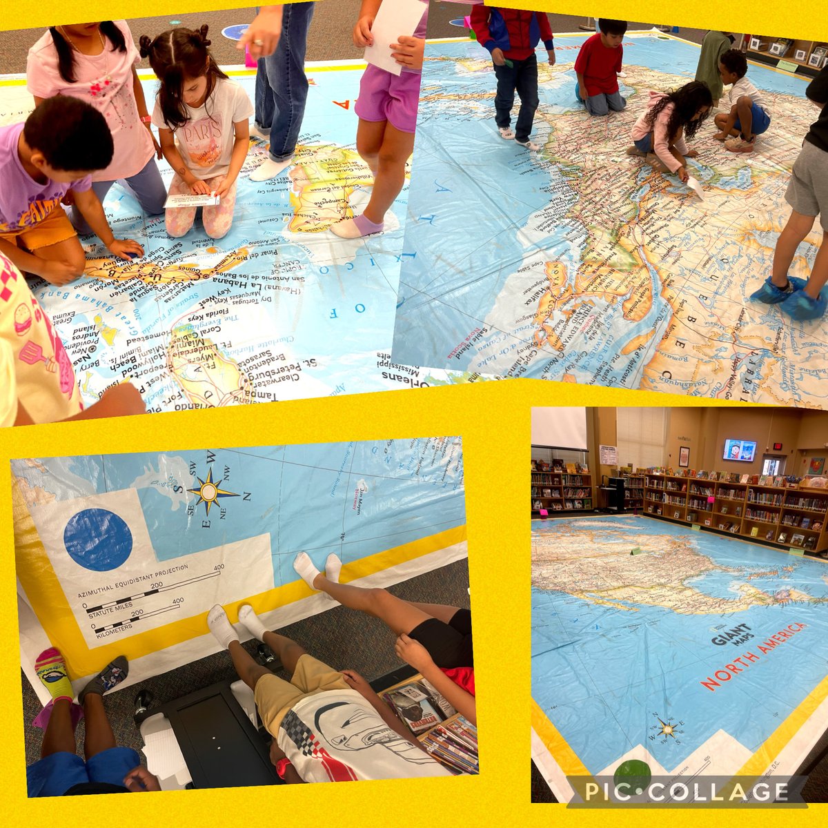 CarnahanLibrary's tweet photo. Our @NISDCarnahan Cardinals had the opportunity to explore North America. Many TEKs covered from PreK-5. @NISDElemSS @NISDLib #thelibraryismyclassroom #schoolibrariesrock https://t.co/aFX8tG13Wc