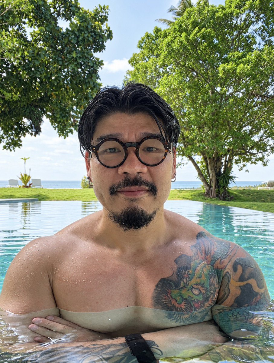 inkd_chef's tweet photo. Wanted to surf again today but my 50 yo body said “maybe let’s not” 😅  Apparently still paying for the Crossfit wod, push day and 2 hour surf session the other day. https://t.co/RNi3zY5FGr