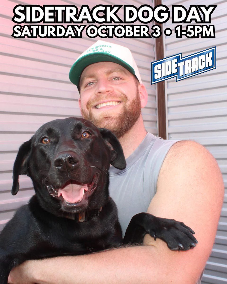 sidetrackbar's tweet photo. 🌈🐶 Bring the pups to play at Sidetrack Chicago this Saturday Oct 3, 1-5pm! https://t.co/xyKicVVxuM