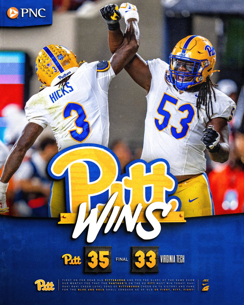 Pitt_FB's tweet photo. AND WE GOT THAT DUB - @CoachDuzzPittFB https://t.co/A50wfvgNET