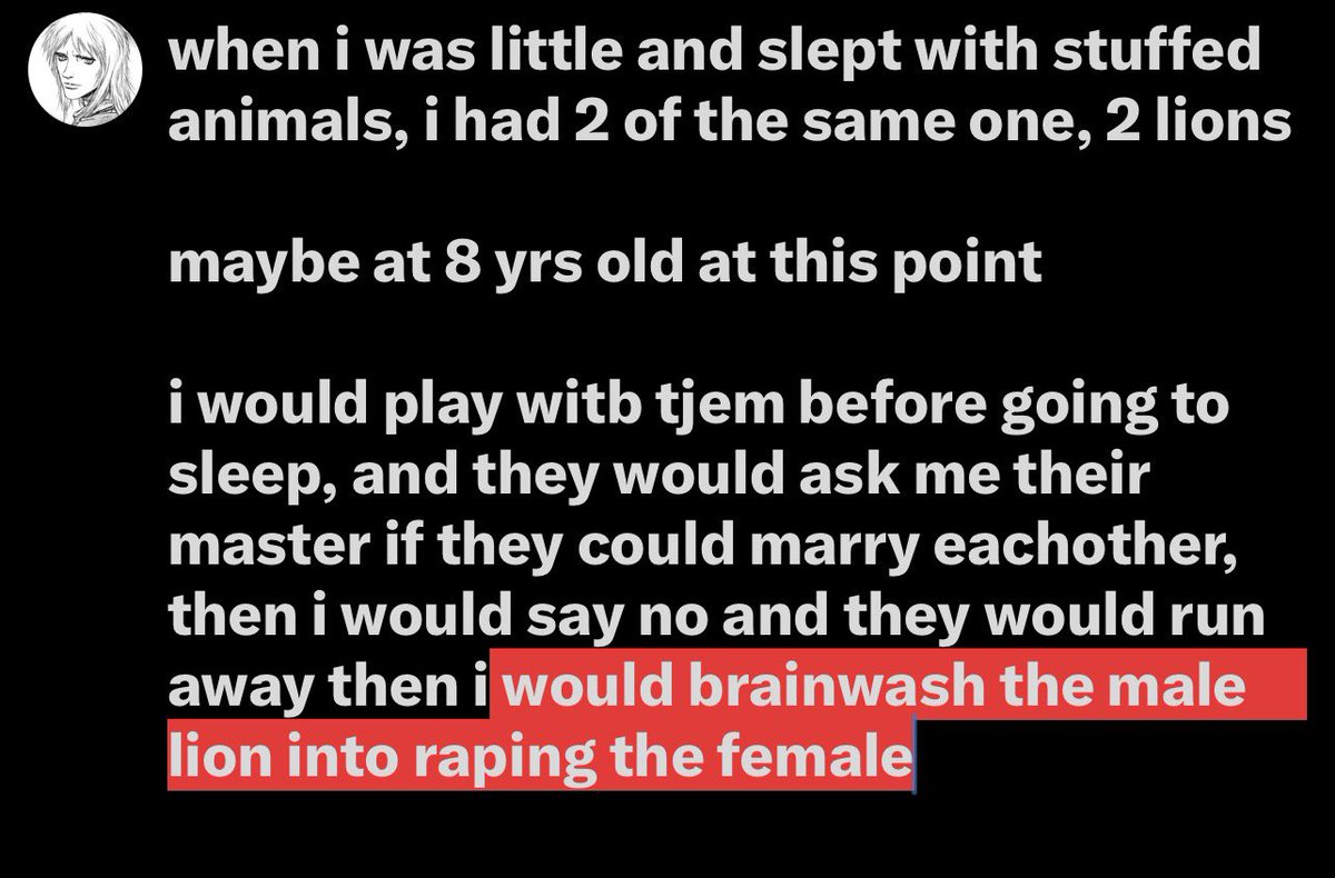 wraithfucker's tweet photo. then i would feel bad and kill one of them, then i would replay the scenario

i also got a third one, their child, the rape child, never cuddled with it as you can tell https://t.co/D4V4MQrNOM