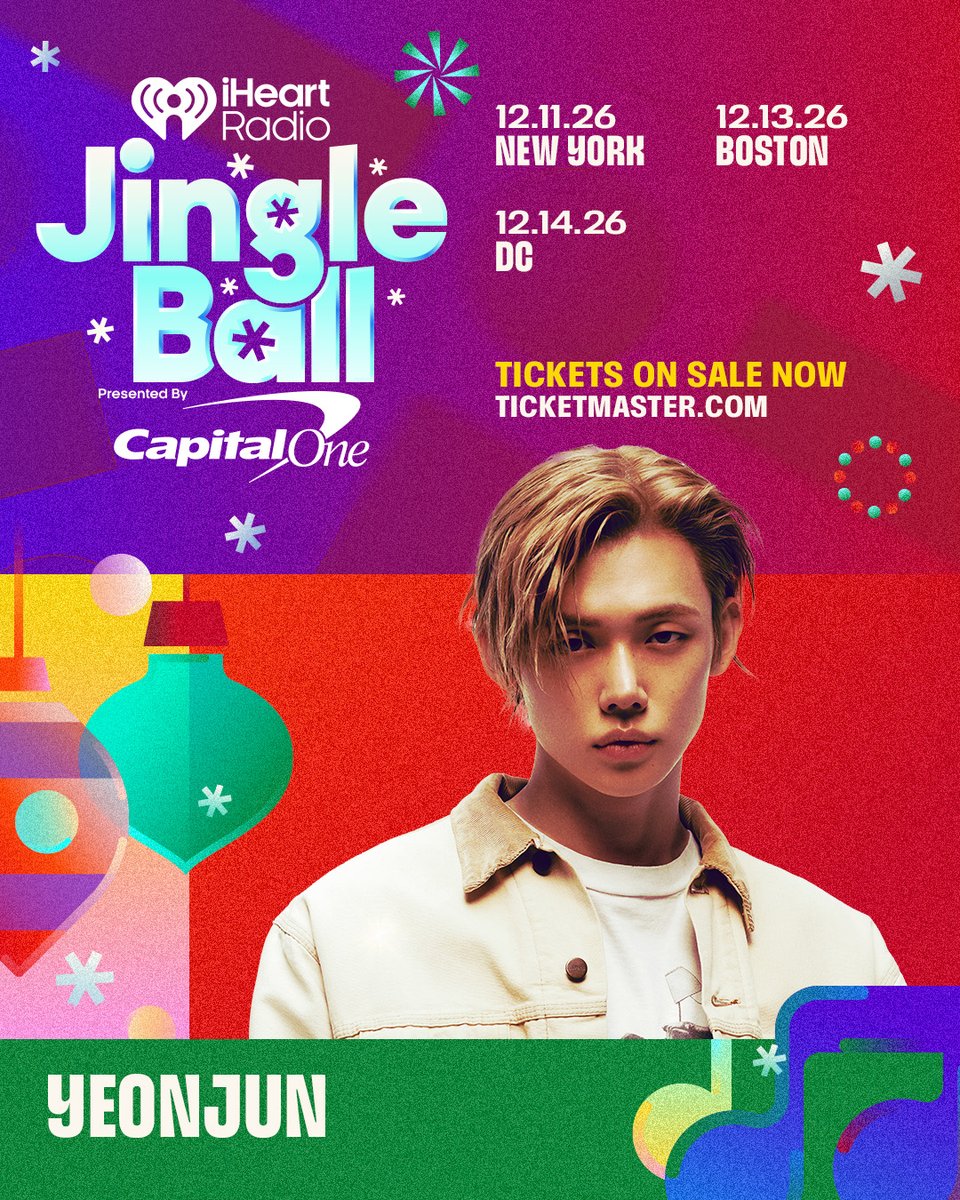 TXT_bighit's tweet photo. Also get ready for YEONJUN's stage at the @iHeartRadio Jingle Ball tour! #iHeartJingleBall

🔗 https://t.co/vZLw5yPDfo

#투모로우바이투게더 #TOMORROW_X_TOGETHER #TXT
#연준 #YEONJUN https://t.co/v3wXTQD62y