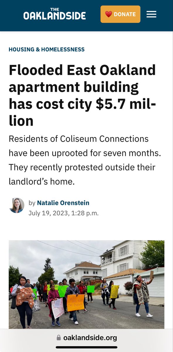 LoriSaldanaSD's tweet photo. 3/Building affordable housing on surplus public land, in coastal areas already showing signs of saltwater infiltration, is reckless & dangerous
The #CAgovernor learned this in 2021 when the new Coliseum Connections apartments flooded in Oakland within a year of completion https://t.co/q9oyEKS4qn