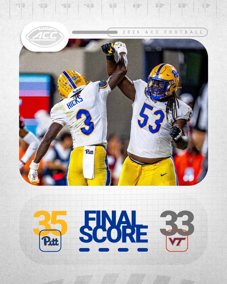 ACCFootball's tweet photo. Panthers remain undefeated 💪 https://t.co/XAI4eanIHj