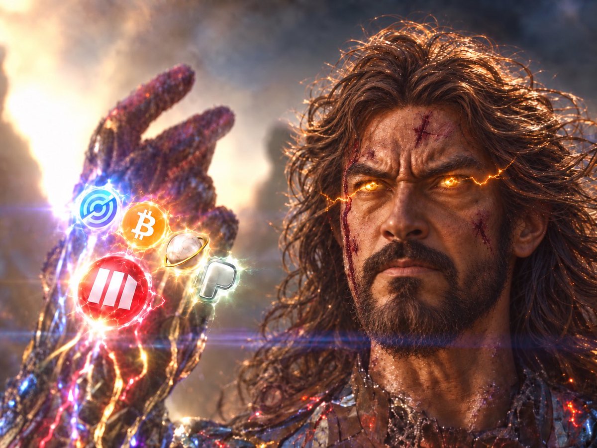 HeisWTL's tweet photo. I don't need 100 positions.

I need the right ones.

$BTC — the foundation.

$MSTR — amplified Bitcoin + capital markets.

$CRCL — the rails for internet-native dollars.

$ORBIO — AI compute, agents and tokenized inference.

$PONS — asymmetric exposure to the next wave of speculation.

different narratives.

same thesis:

the line between crypto, stocks, AI and internet-native markets is disappearing.

I'm building the portfolio for that convergence.

now we wait for the stones to activate.