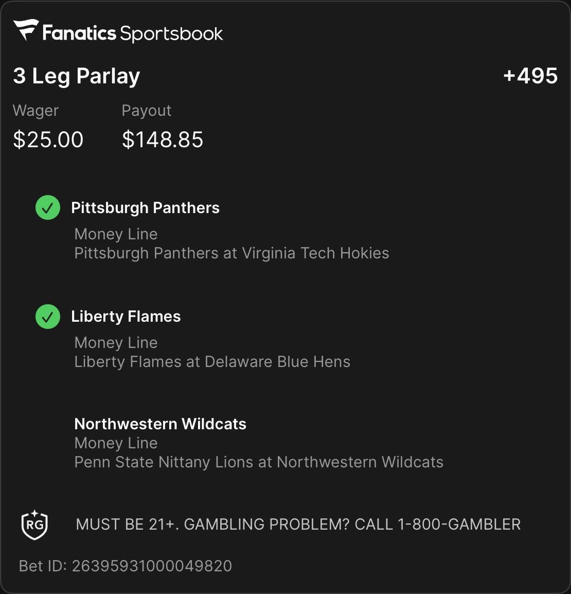 LemonadeCashews's tweet photo. Betting college football is a wild ride https://t.co/3F2TyTNn3p