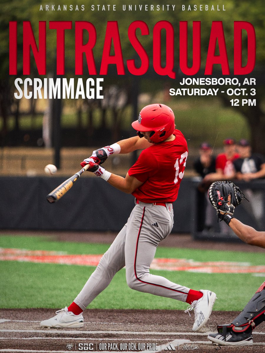 AStateBaseball's tweet photo. Saturday’s intrasquad scrimmage will begin at noon! 

#WolvesUp https://t.co/Uqk0IvUtne