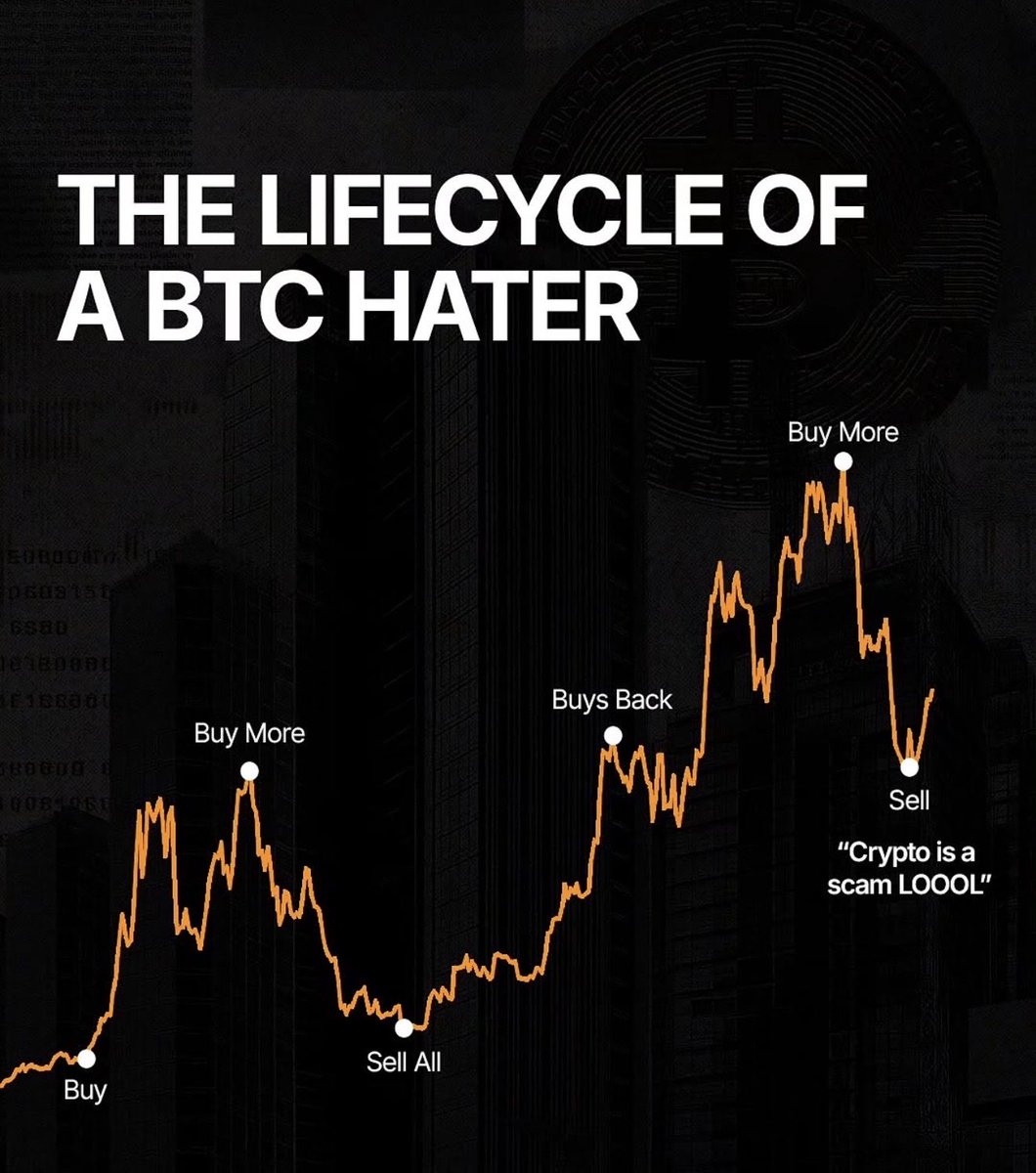 satoshi_btcb's tweet photo. Emotional Damage : A life cycle of btc hater. Why trade when you can mine and stack Satoshi https://t.co/jor5H797vg
