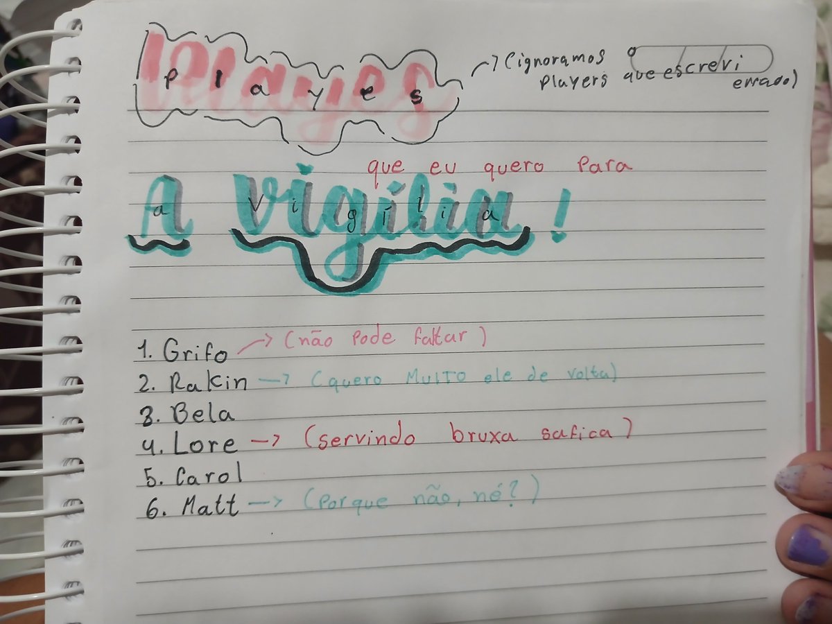 fhanyzk's tweet photo. Oq acharam da minha humilde lista? Deem a opinião de vcs sobre quem acham e querem que participem!!
#AVigília #OrdemParanormal https://t.co/sYDEGKmeOv